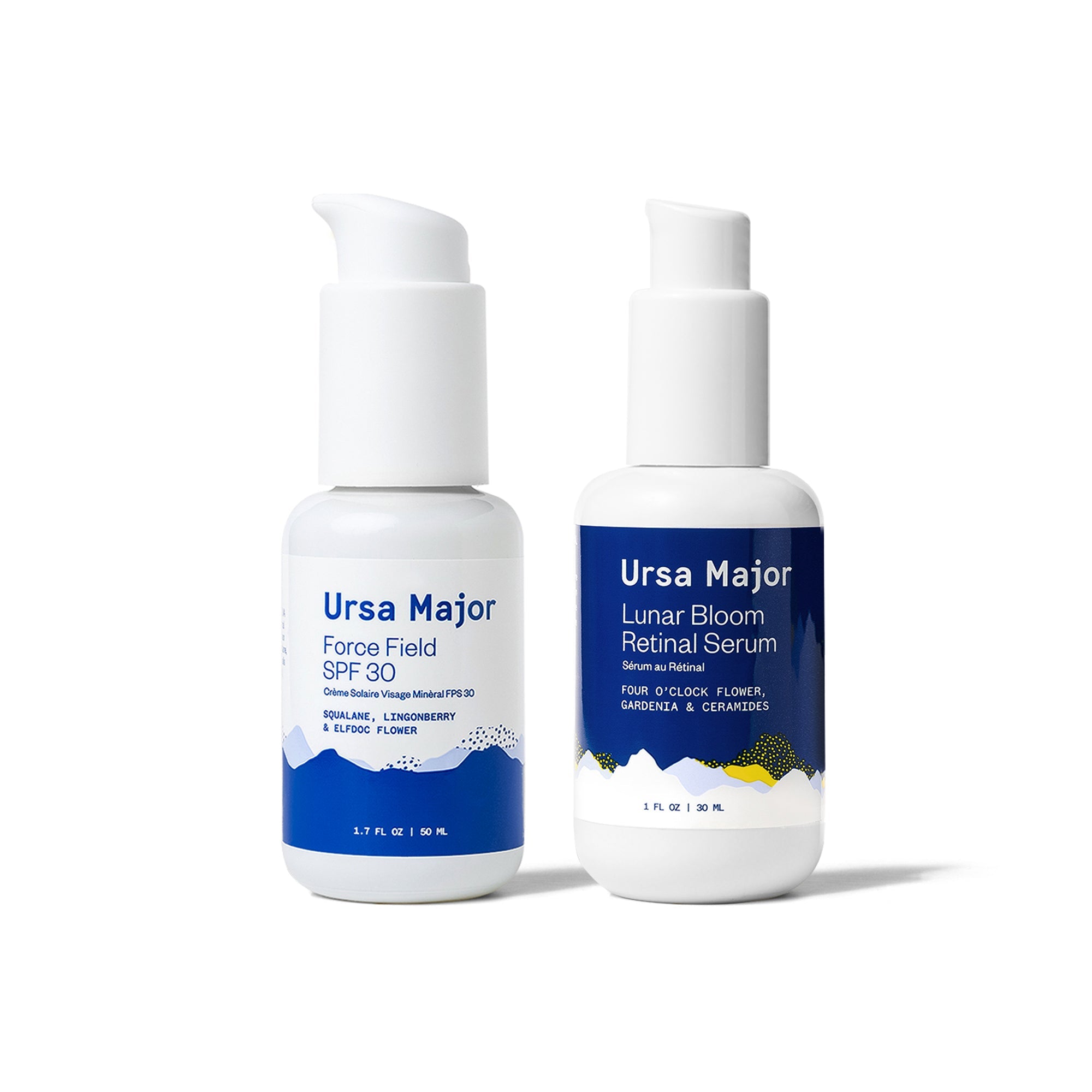 Force Field SPF 30 and Lunar Bloor Retinal Serum